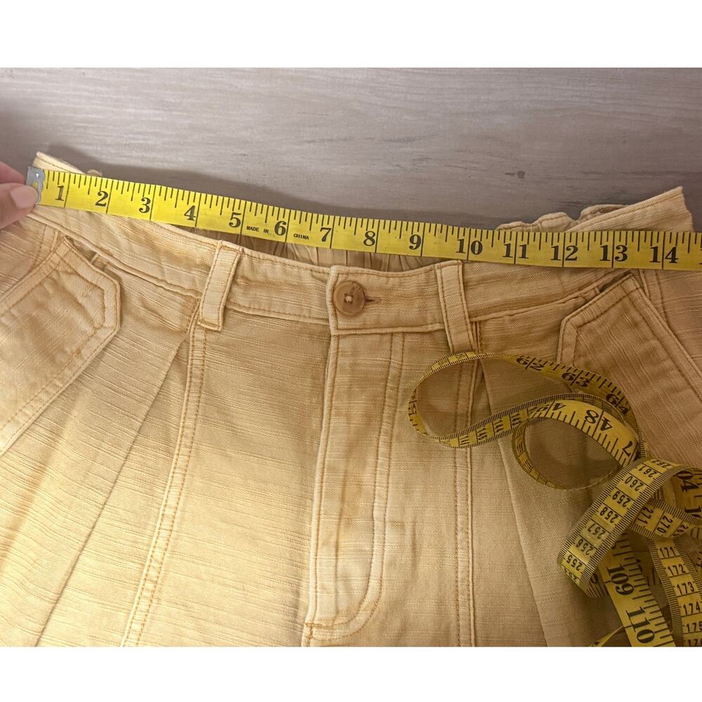 Free People Women’s Chino Shorts Sun Yellow Size S - Picture 7 of 11
